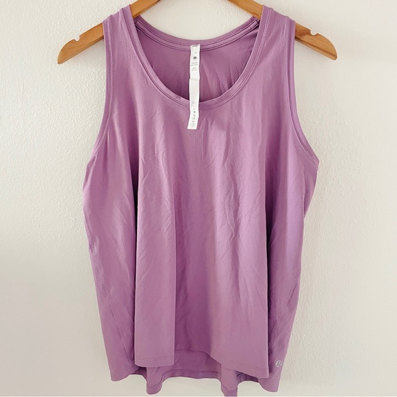 lululemon athletica Tops - Lululemon Essential Tank - Wisteria Textured Light Purple Tank Top